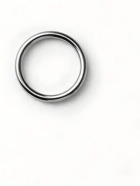 Titanium 20G Silver Body Jewelry Hoop - Silver